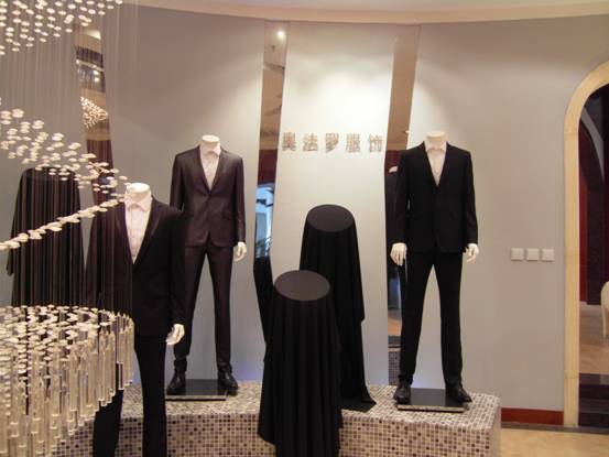 考察服装成品展厅